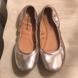 Lucky Brand gold/silver sparkly flats